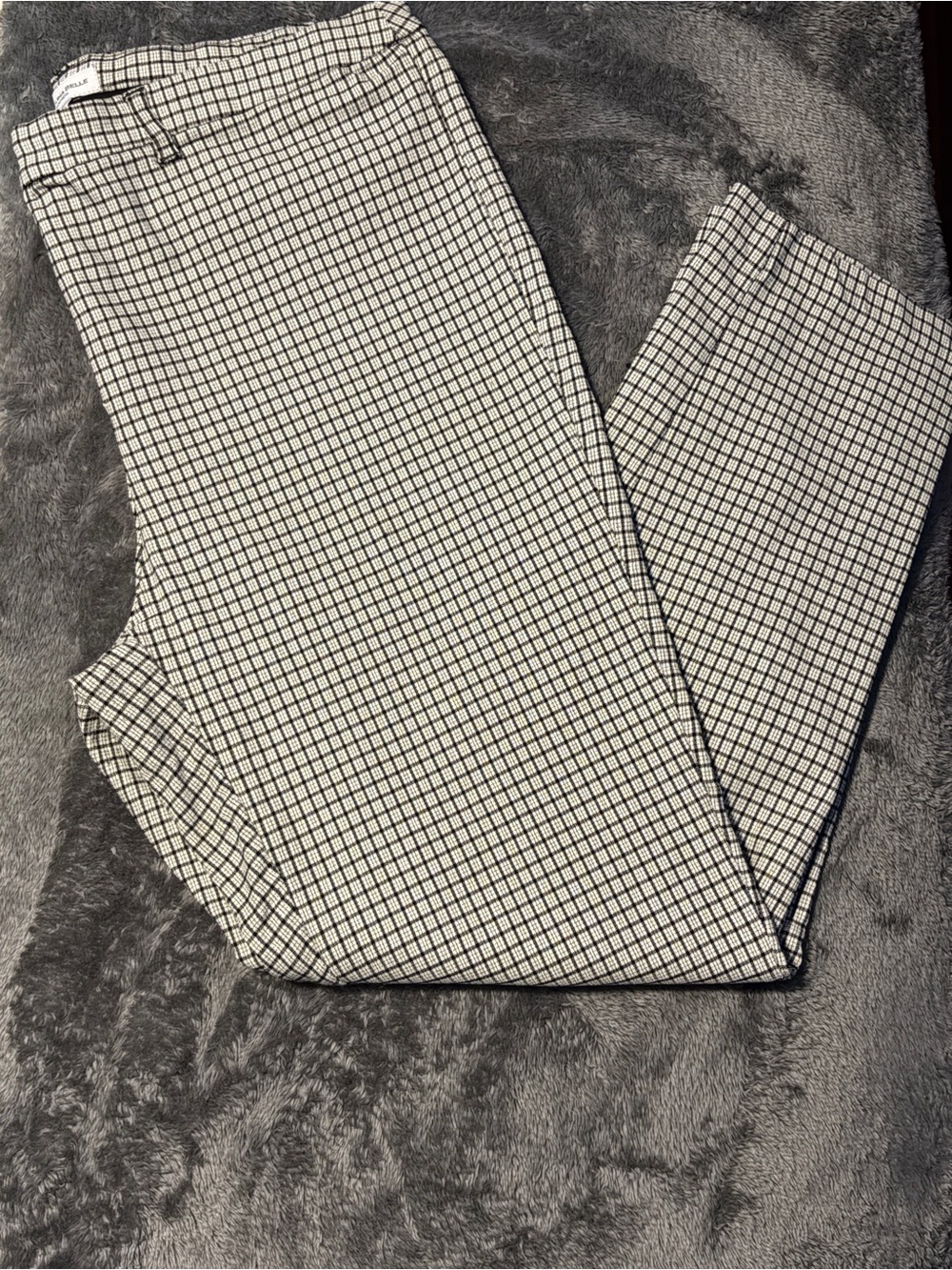 Carolina Belle Black and White Windowpane Pants (Pants only)